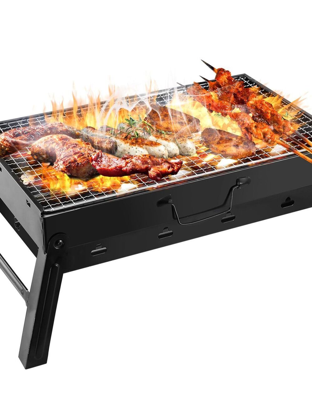 Foldable Portable BBQ Charcoal GrillLightweight Smoker Grill